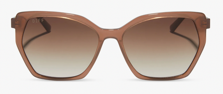 DIFF- Vera Macchiato + Brown Gradient Polarized Sunglasses