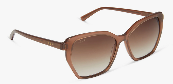 DIFF- Vera Macchiato + Brown Gradient Polarized Sunglasses