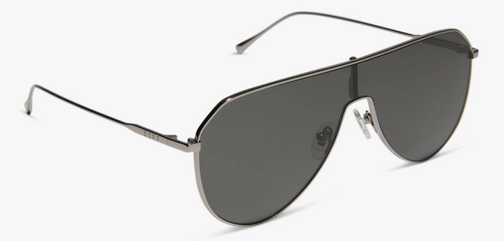 DIFF- Dash Shield Gunmetal + Grey Sunglasses