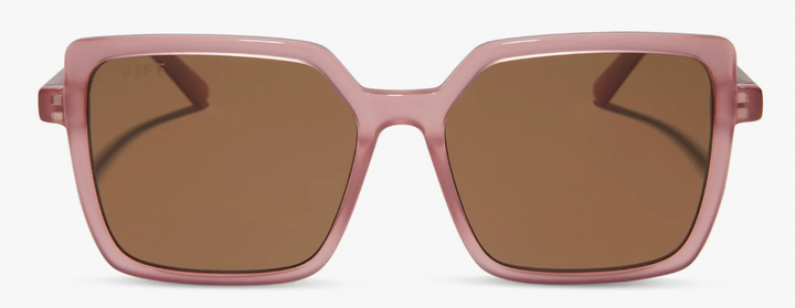 DIFF- Esme Guava + Brown Sunglasses