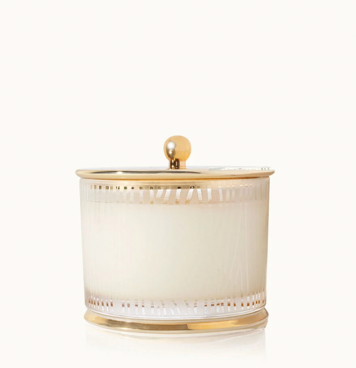 Frasier Fir Gilded Frosted Wood Grain Candle, 9oz