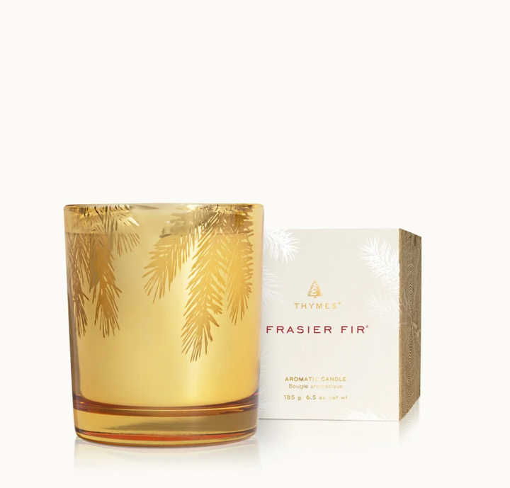 Frasier Fir Gilded Gold Poured Candle, 6.5oz