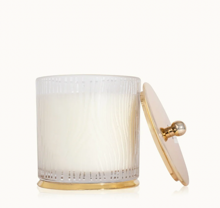 Frasier Fir Large Frosted Wood Grain Candle, 13.5oz