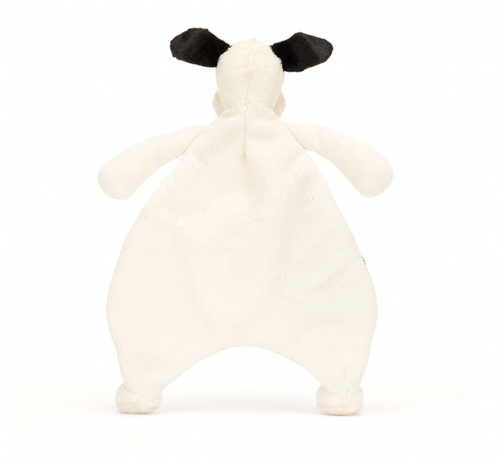Bashful Black & Cream Puppy Comforter