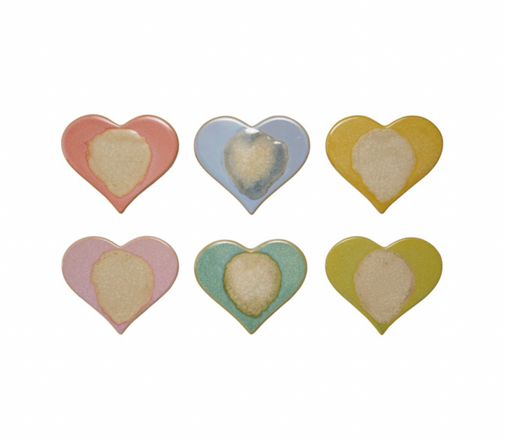 Stoneware Heart Shaped Coaster