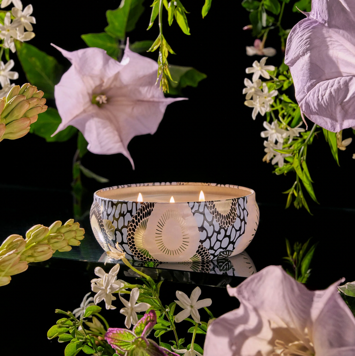 Jasmine Midnight Blooms 3 Wick Tin Candle