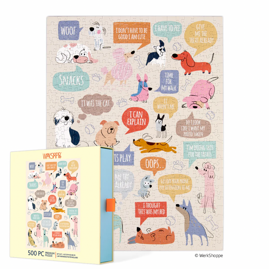 If Dogs Could Talk Puzzle, 500 piece
