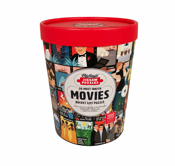 50 Must-Watch Movies Bucket List Puzzle, 1000 pieces