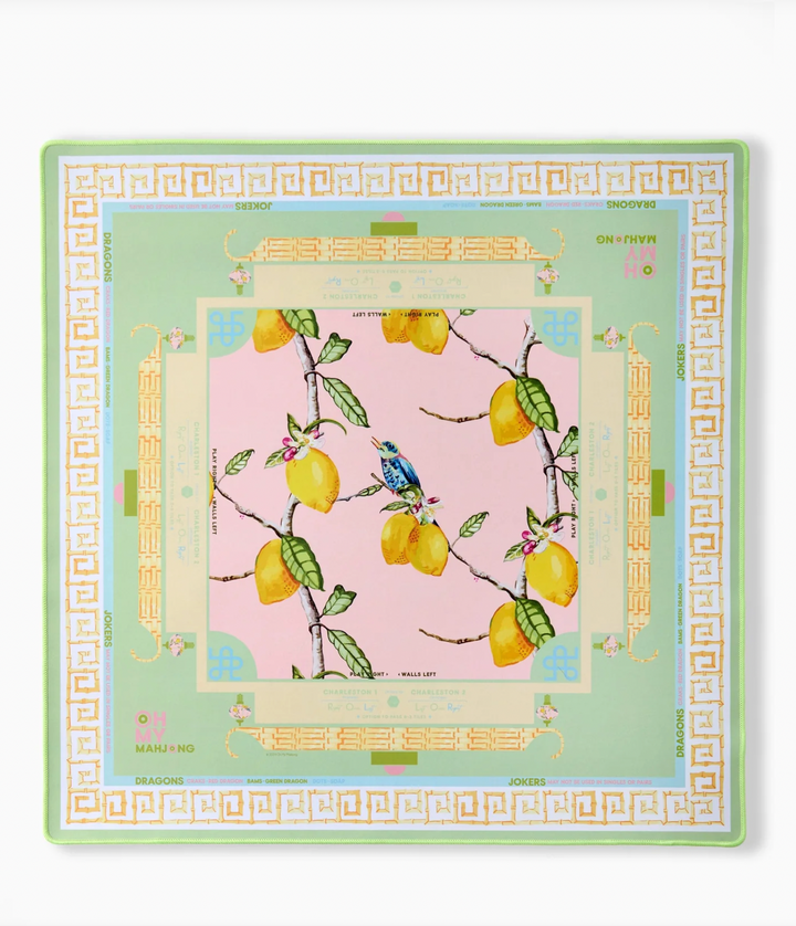 Citrus Songbird Mahjong Mat