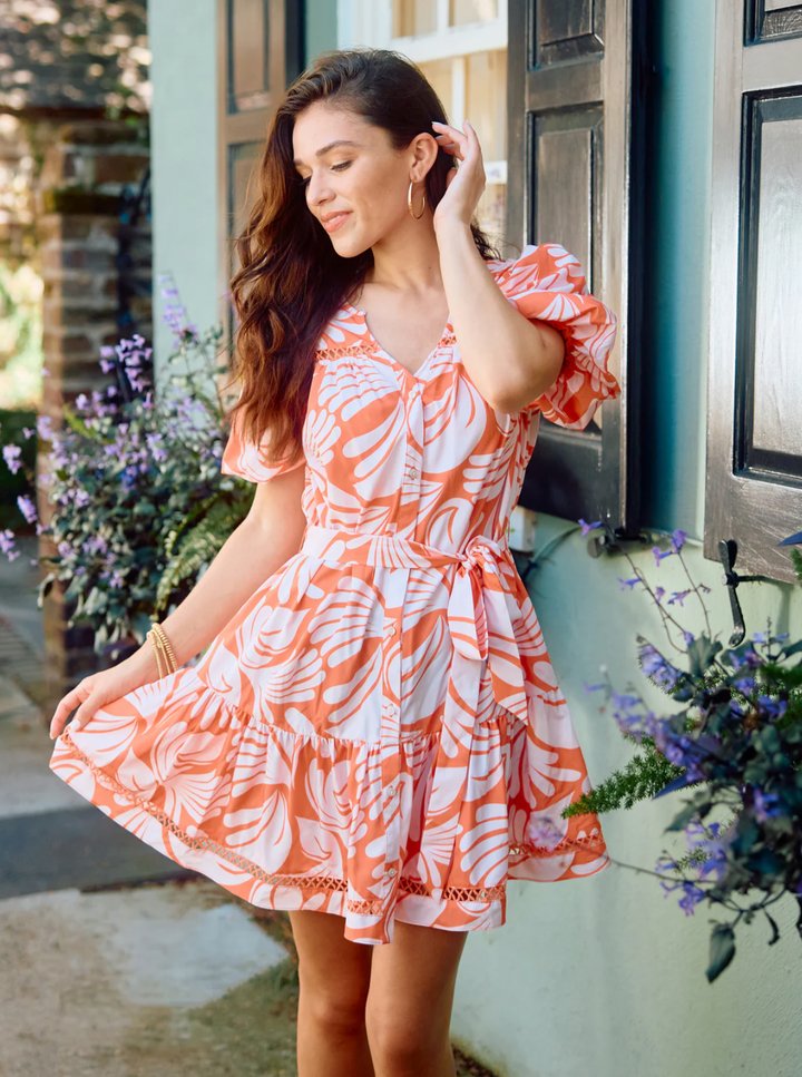 Sail Away Coral Addison Dress