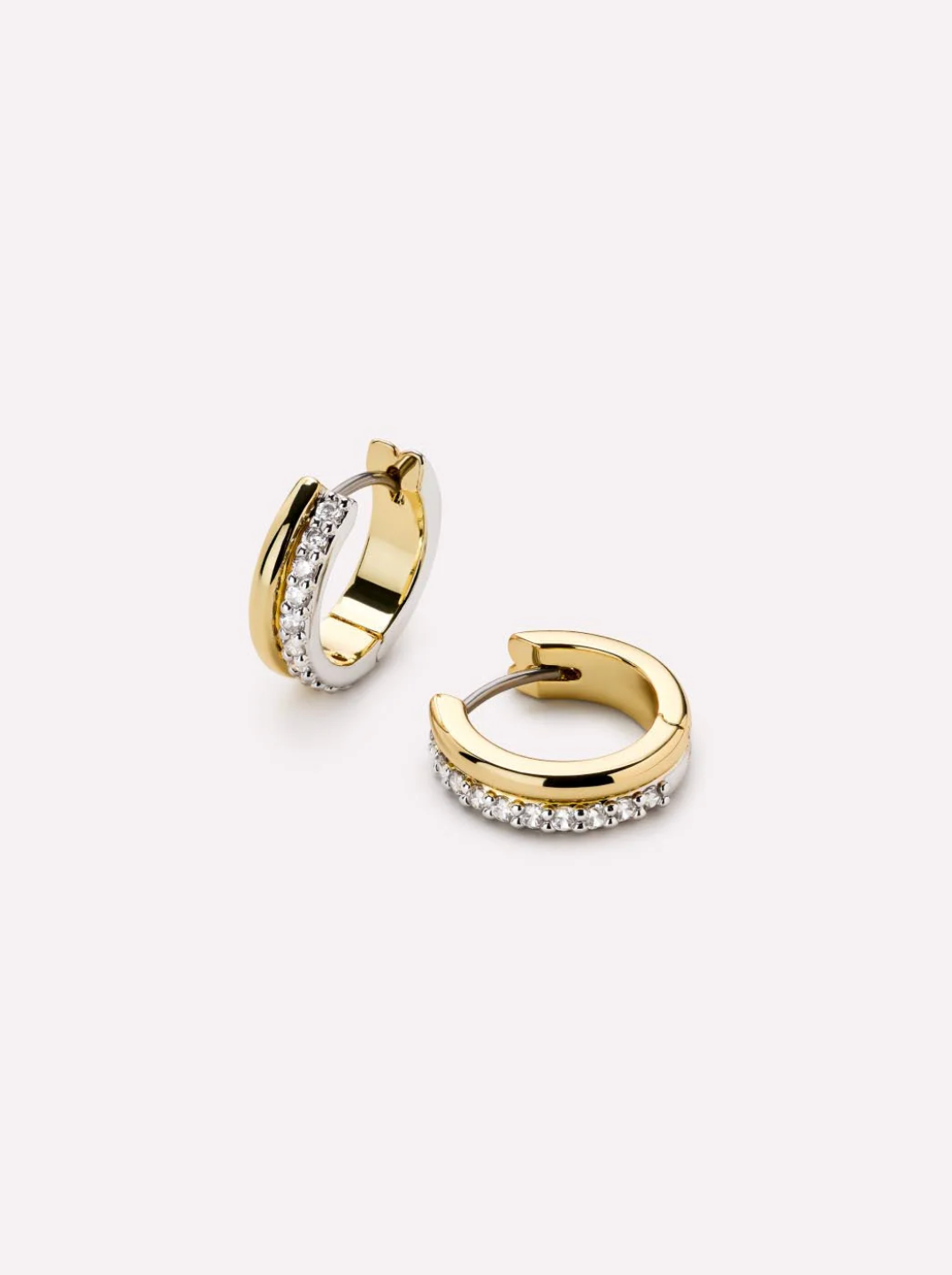 Asher Pave Huggie Hoops