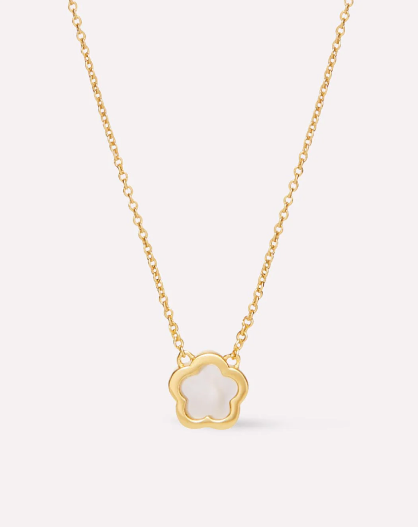 Saya Mother of Pearl Inlay Flower Pendant