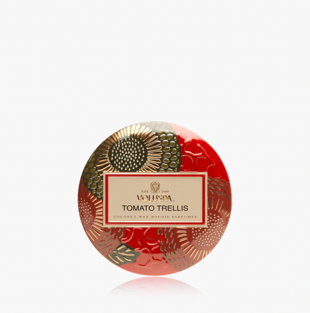Tomato Trellis Mini Tin Candle