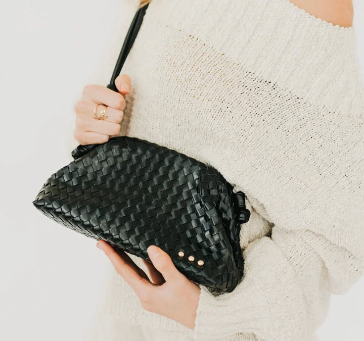 Lacy Woven Frame Crossbody