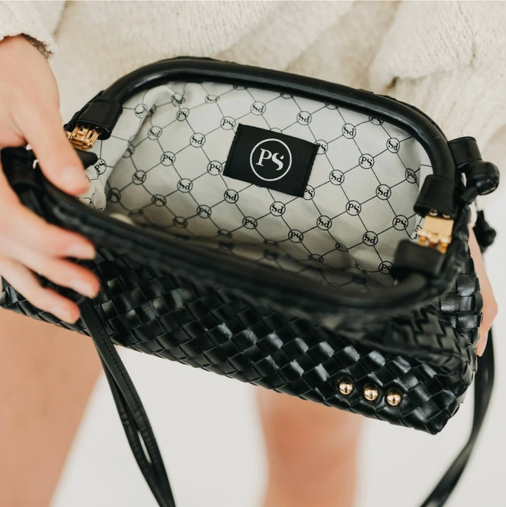 Lacy Woven Frame Crossbody