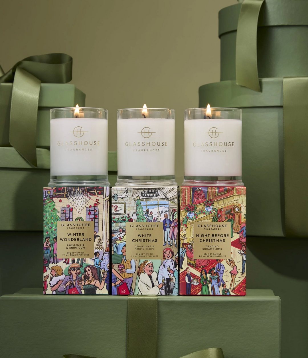 Christmas Trio Candle Set