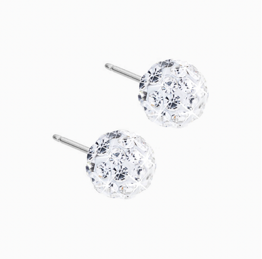 Crystal Ball 6mm Earrings