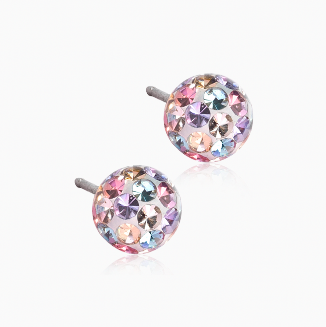 Crystal Ball 6mm Earrings