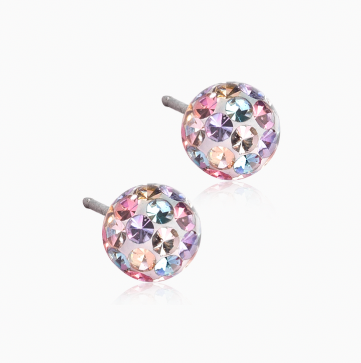 Crystal Ball 6mm Earrings