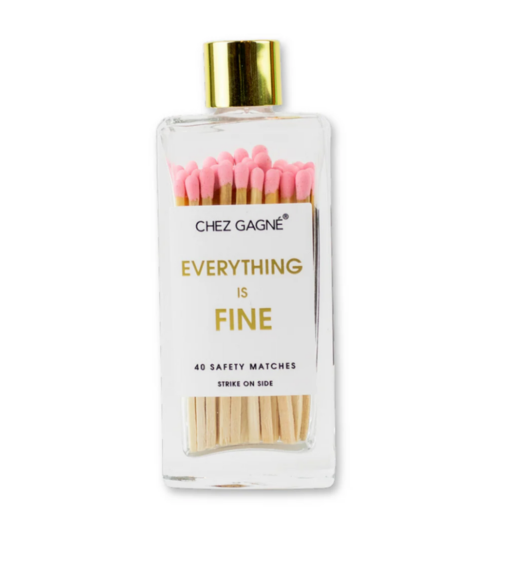 Glass Bottle Safety Matches