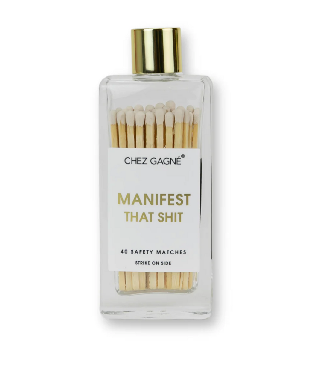 Glass Bottle Safety Matches