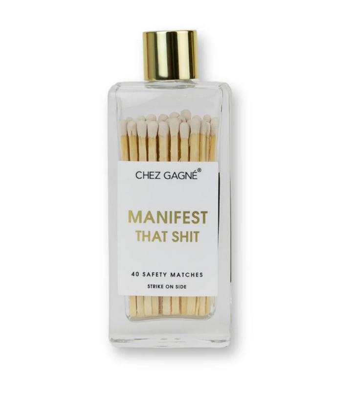 Glass Bottle Safety Matches