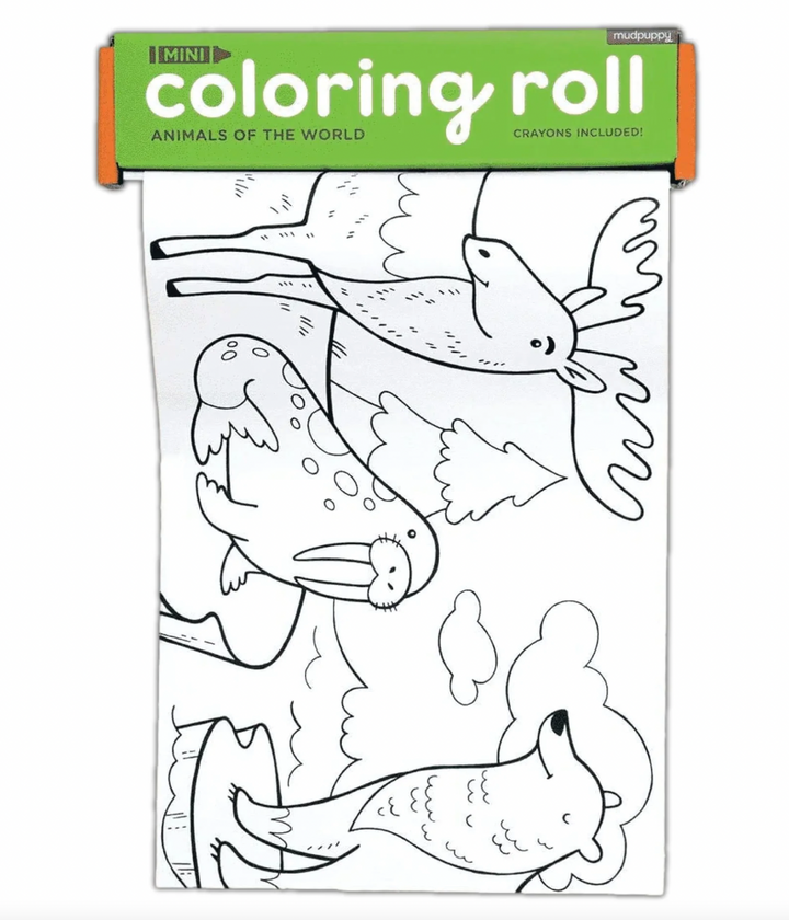 Mudpuppy Mini Coloring Roll