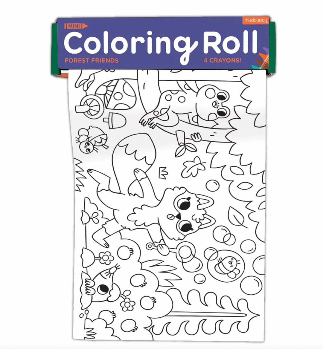 Mudpuppy Mini Coloring Roll