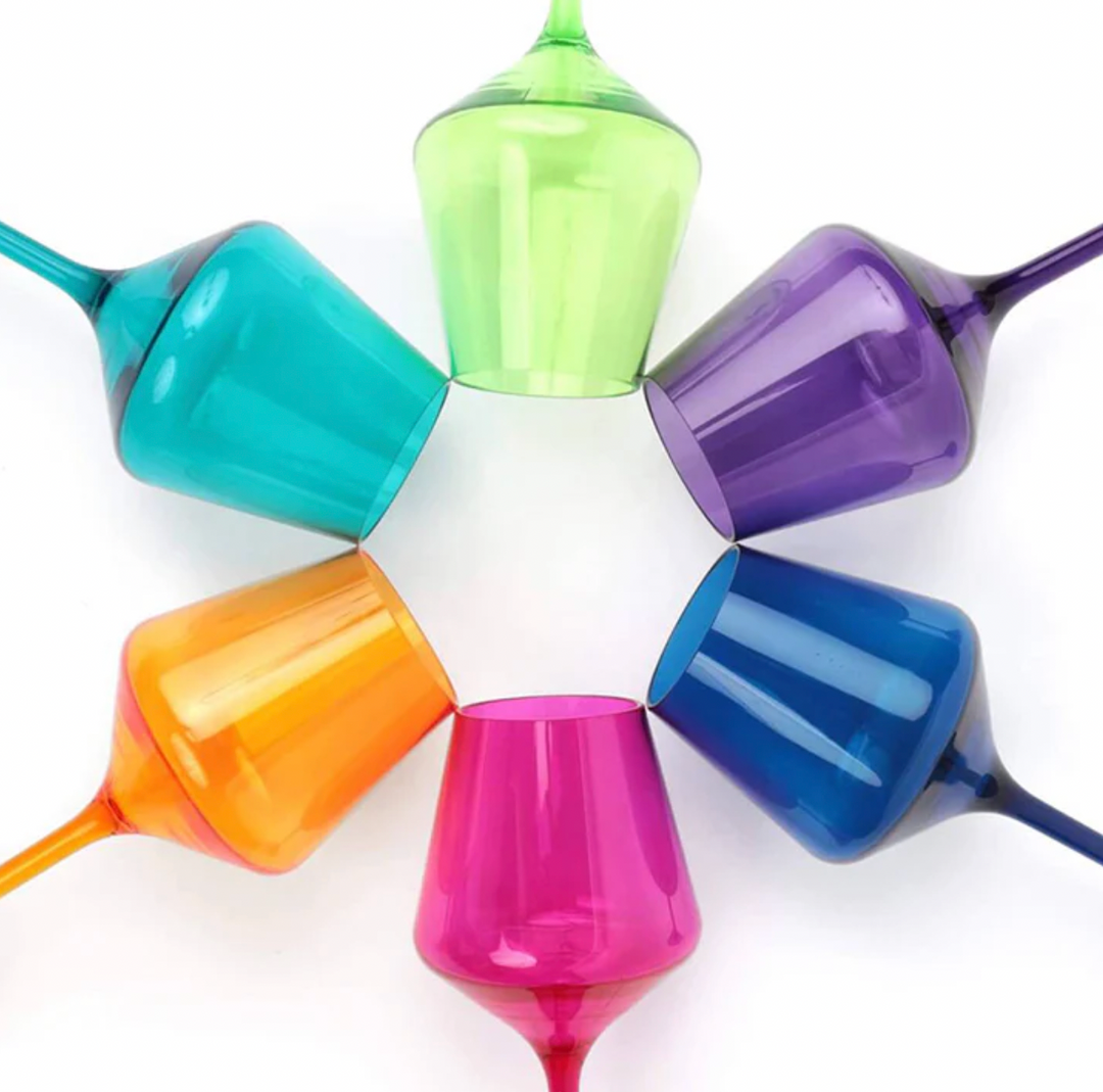 Unbreakable Stemmed Wine Glasses - Set of 6
