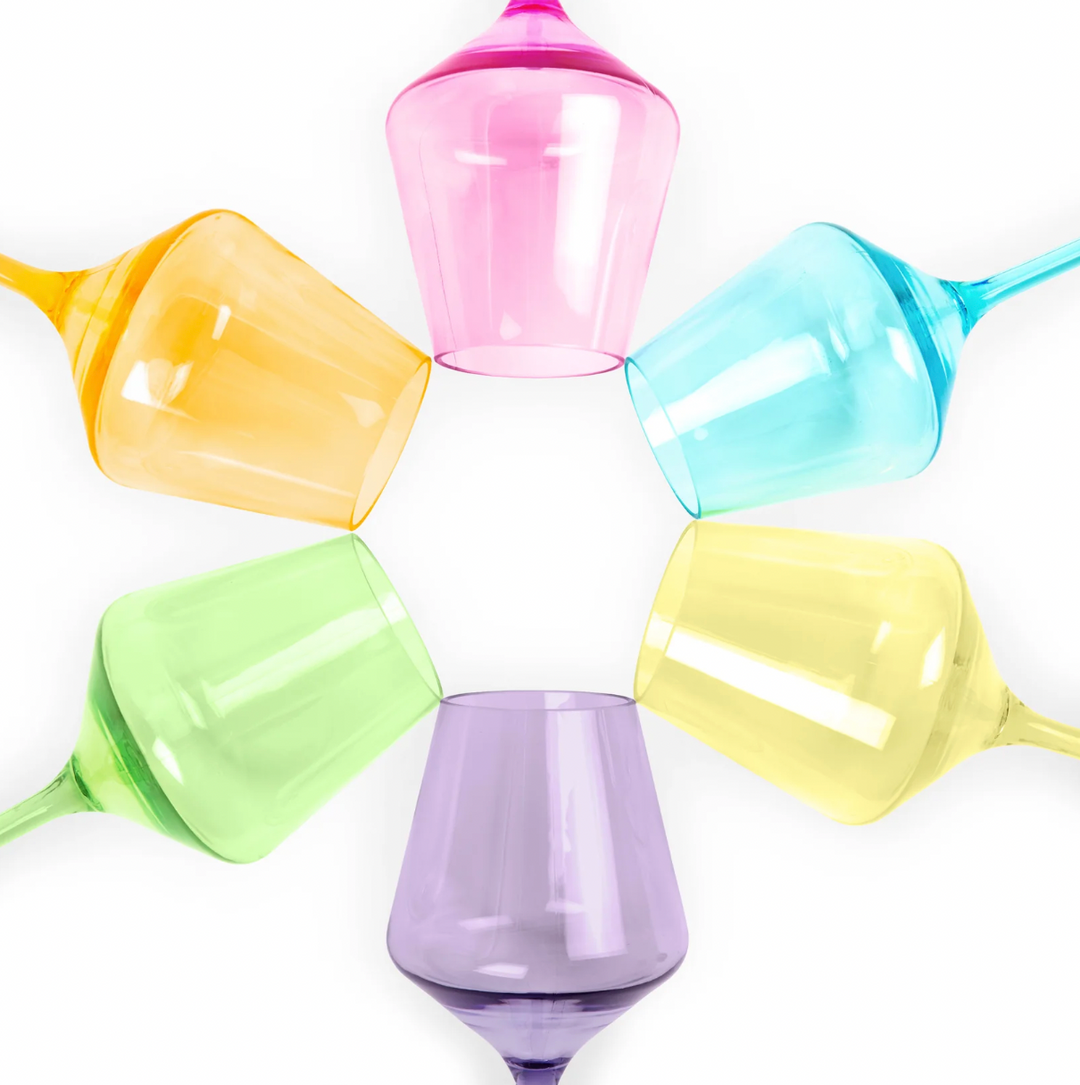 Unbreakable Stemmed Wine Glasses - Set of 6