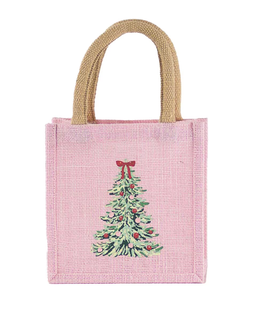 Petite Burlap Gift Tote
