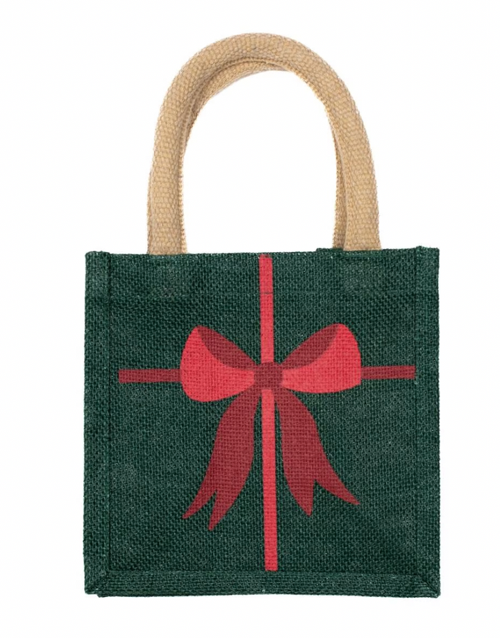 Petite Burlap Gift Tote