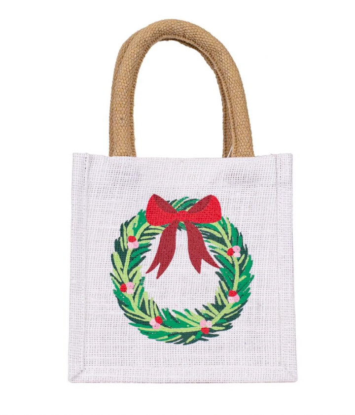 Petite Burlap Gift Tote